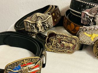 NEW BELTS WITH BUCKLES - $20 and $25 each