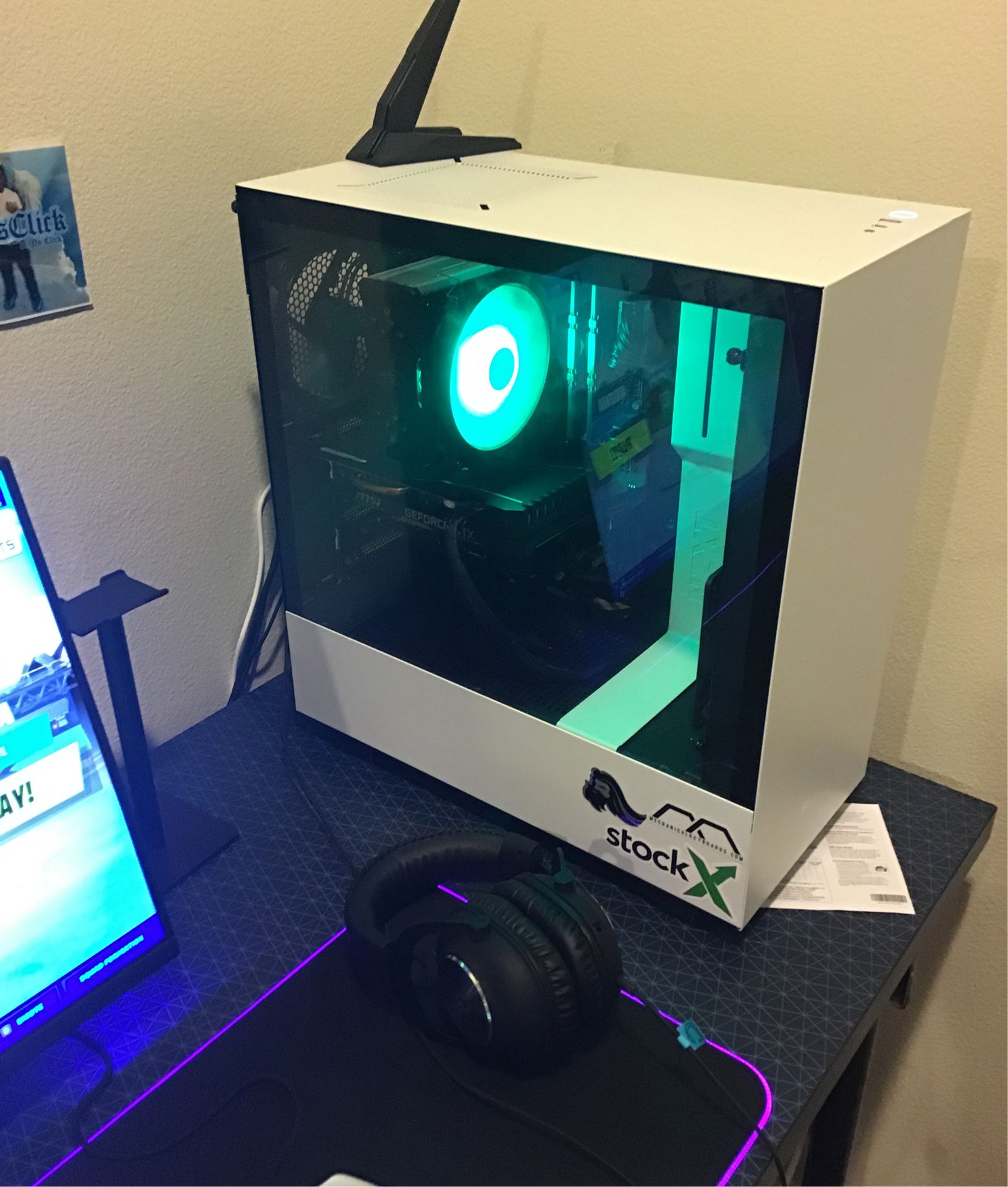 Gaming pc setup (NZXT STARTER PC PLUS) (SCEPTRE E255B) for Sale in