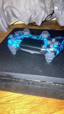 PS4 Slim Console with Custom Controller