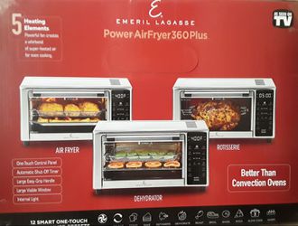 Emeril Lagasse Power AirFryer 360 Plus, Toaster Oven 1500 Watts
