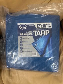 Grip Tight Tools 12x16 Blue All-Purpose Tarp