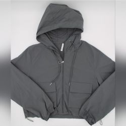 Love Tree Cropped Hooded Lightweight Jacket Women’s