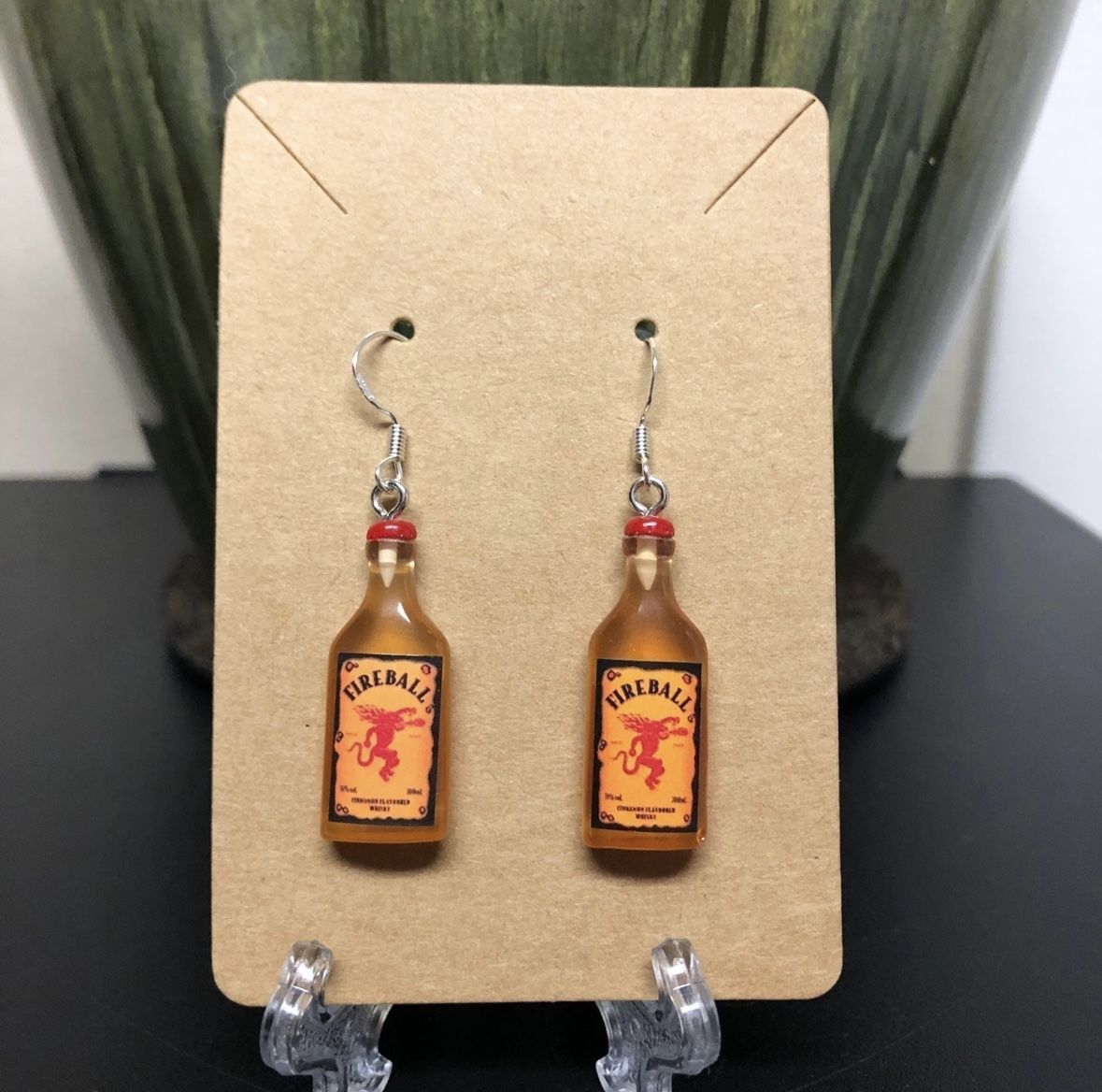 Fireball Liquor Whiskey Bottle Earrings for Sale in Orlando, FL OfferUp