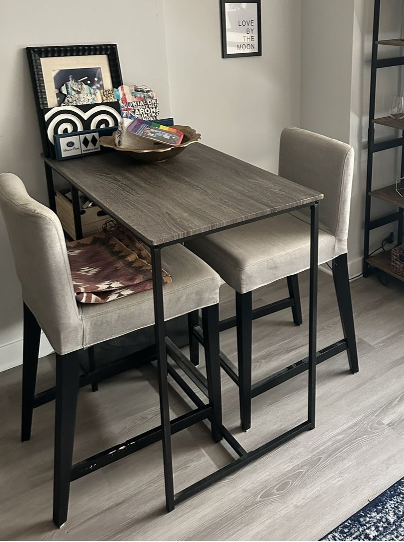 Stools and Bar Height Table/Desk 