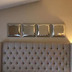West Elm Beveled Mirrors 4 Total Like New