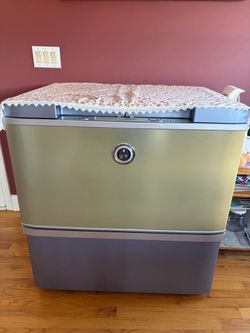 Vintage Chest Freezer with Chrome Latch