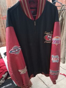 SF 49ers Super Bowl Champions Varsity Jacket