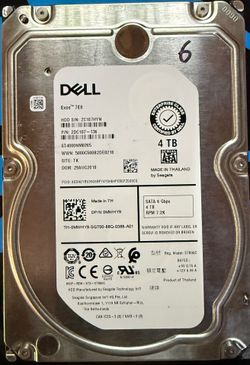 7= 4 TB enterprise dell data drives