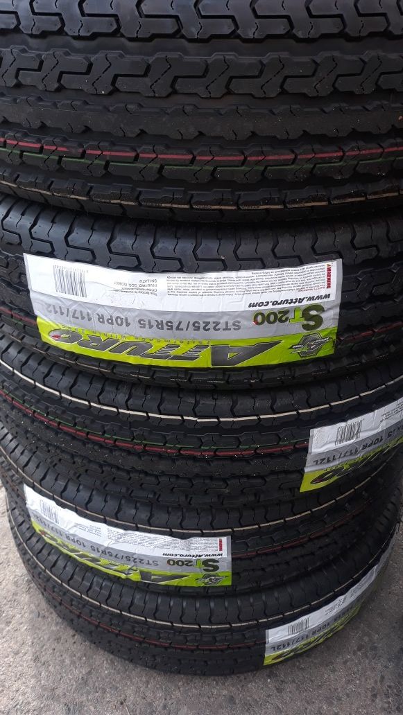 4 new tires st225 75 r15. 10ply $260