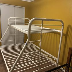 Full Bed Frame And One Bunkbed Metal Frame 