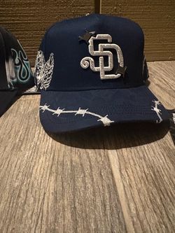 La Familia San Diego Padres Barbed Wire Rhinestone Hat