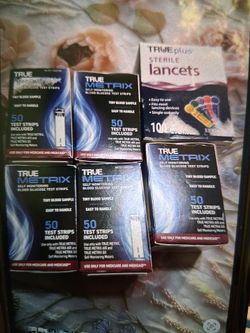 Test strips and sterile lancets