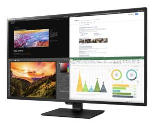 LG - 43" UltraFine 4K UHD Monitor with USB-C Connectivity - Black