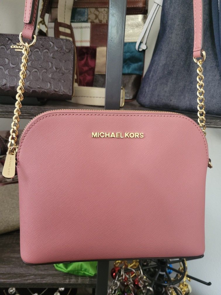 Michael Kors Leather Dome Crossbody