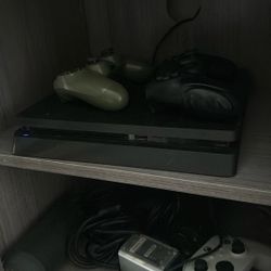 PS4 With Two Controllers 
