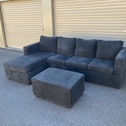 FREE DELIVERY Charcoal Gray Sectional 