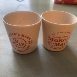 2 Makers Mark Cups
