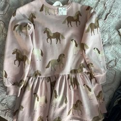 Girls H&M Sweater Dress Soft Pink $4