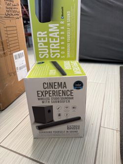 Super Stream Wireless Soundbar with Subwoofer