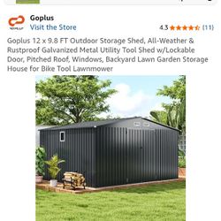 Brand New Metal Shed