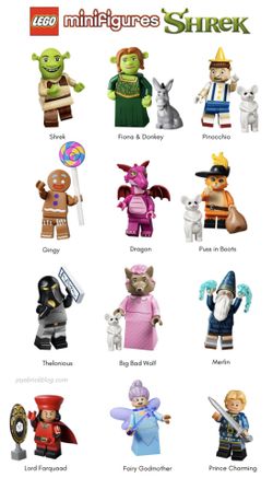 Shrek Lego MIni Figures (Lot of 12)