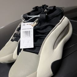 Adidas Harden Vol. 8 Feather Grey Sail Basketball Sneakers IG6649 Sz 7 New