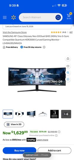 Odyssey monitor g9 sealed