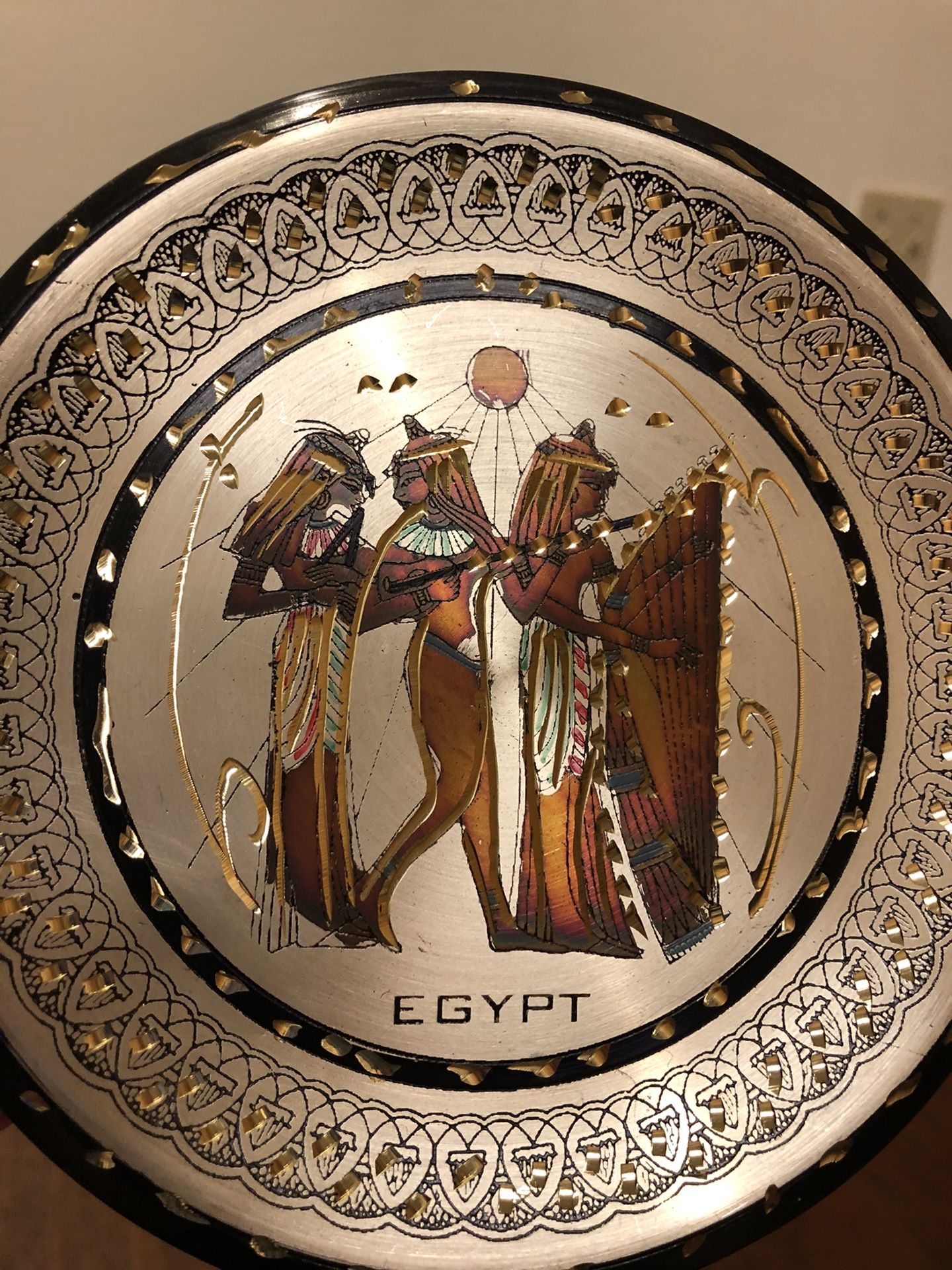 Decorative copper plates from Egypt