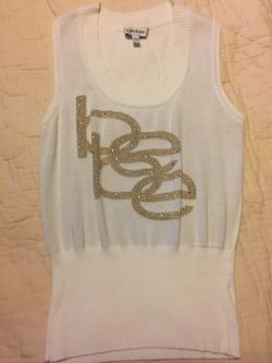BEBE sweater vest. Size L. Like new.