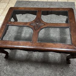 Wood &  Glass Coffee Table