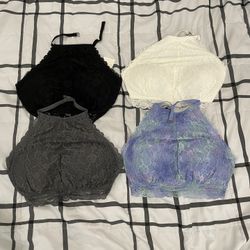 gilly hicks - 4 halter bralettes