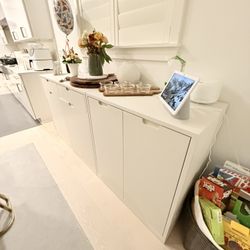 Two Piece Sideboard and Cabinet 