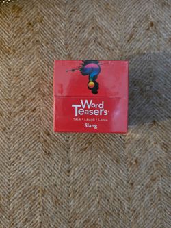 Word Teasers Slang Edition Card Game - Brand New Sealed Factory Wrap