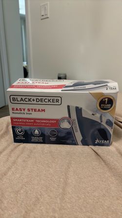 NEW Black+Decker Easy Steam Iron – Brand New in Box