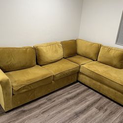 Sofa/couch customer ordered mustard