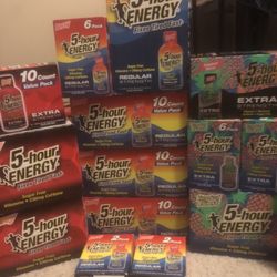 5 Hour Energy Berry Sugar Free 55 total bottles