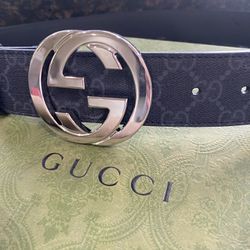 Gucci  Supreme Belt With G Buckle 