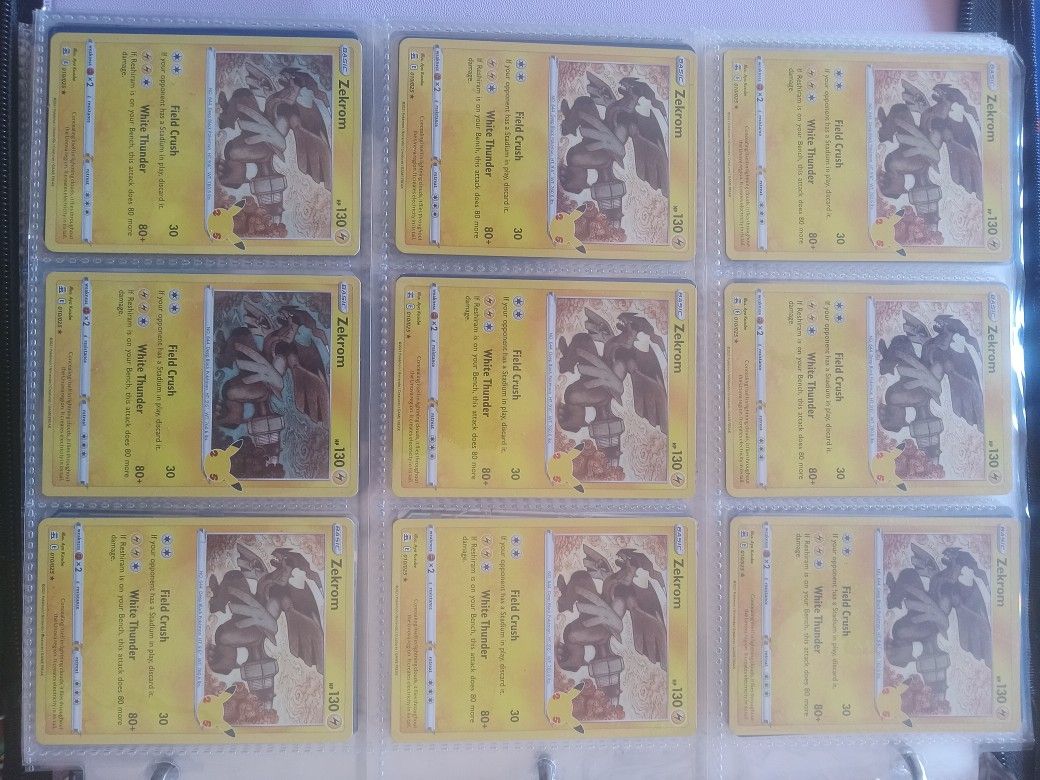 9 Zekrom Card Field Crush White Thunder