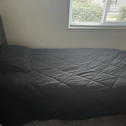 Twin Bed Mattress With Bed frame 