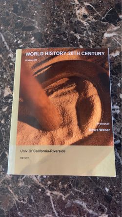 World History: 20TH Century, History 20, University Of California Riverside