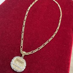 10k gold figaro 20 inch 4.3mm