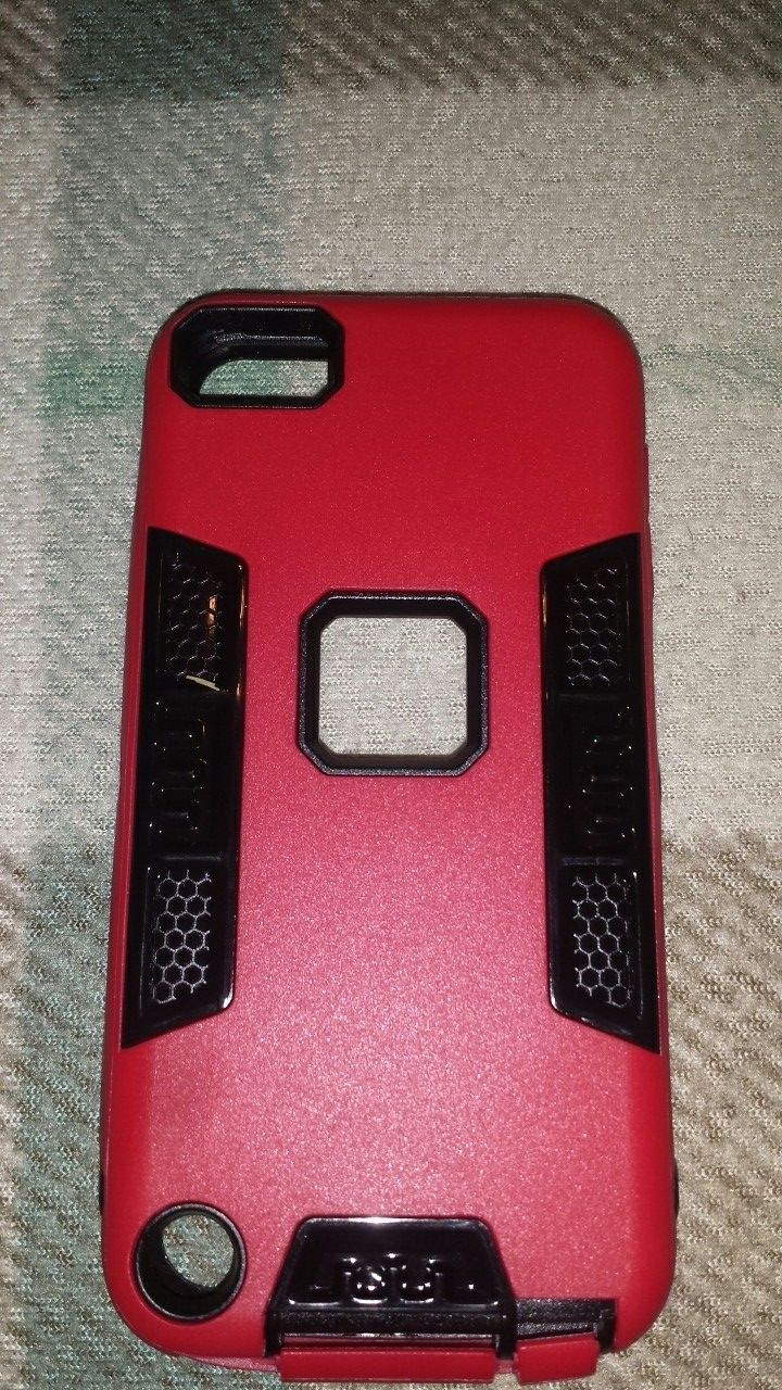 IPhone 5g case red, w\stylus and screen protector