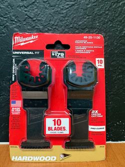 Milwaukee 49-25-1130 Hardwood Universal Fit 10-Pack Blades