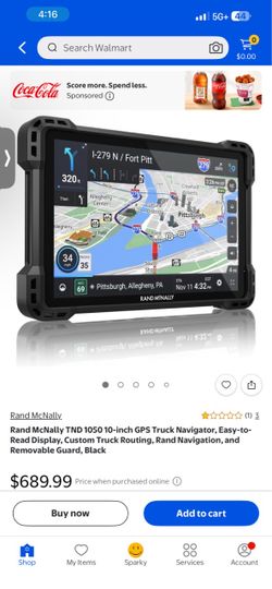Rand McNally 10inch OTR navigator