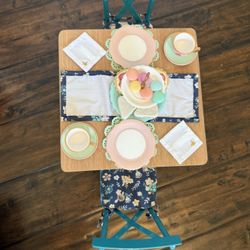 American Girl doll tea party set