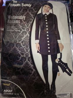 Wednesday Addams Halloween Costume Adult XL