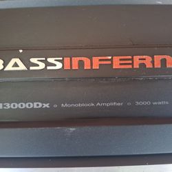 AMPLIFICADOR AMPLIFIER BASS INFERNO 3000.1 MONO BLOCK GOOD CONDICIÓN ABLO ESPAÑOL 
