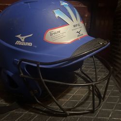 Mizuno Fast pitch/Softball Helmet/ Blue
