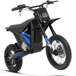 HAPPYRUN G300 SE Mini Electric Dirt Bike Teens Adults Electric Bike with Mid-Drive 48V 26AH Removable Battery with Hydraulic Brakes (26AH Dirt Bike