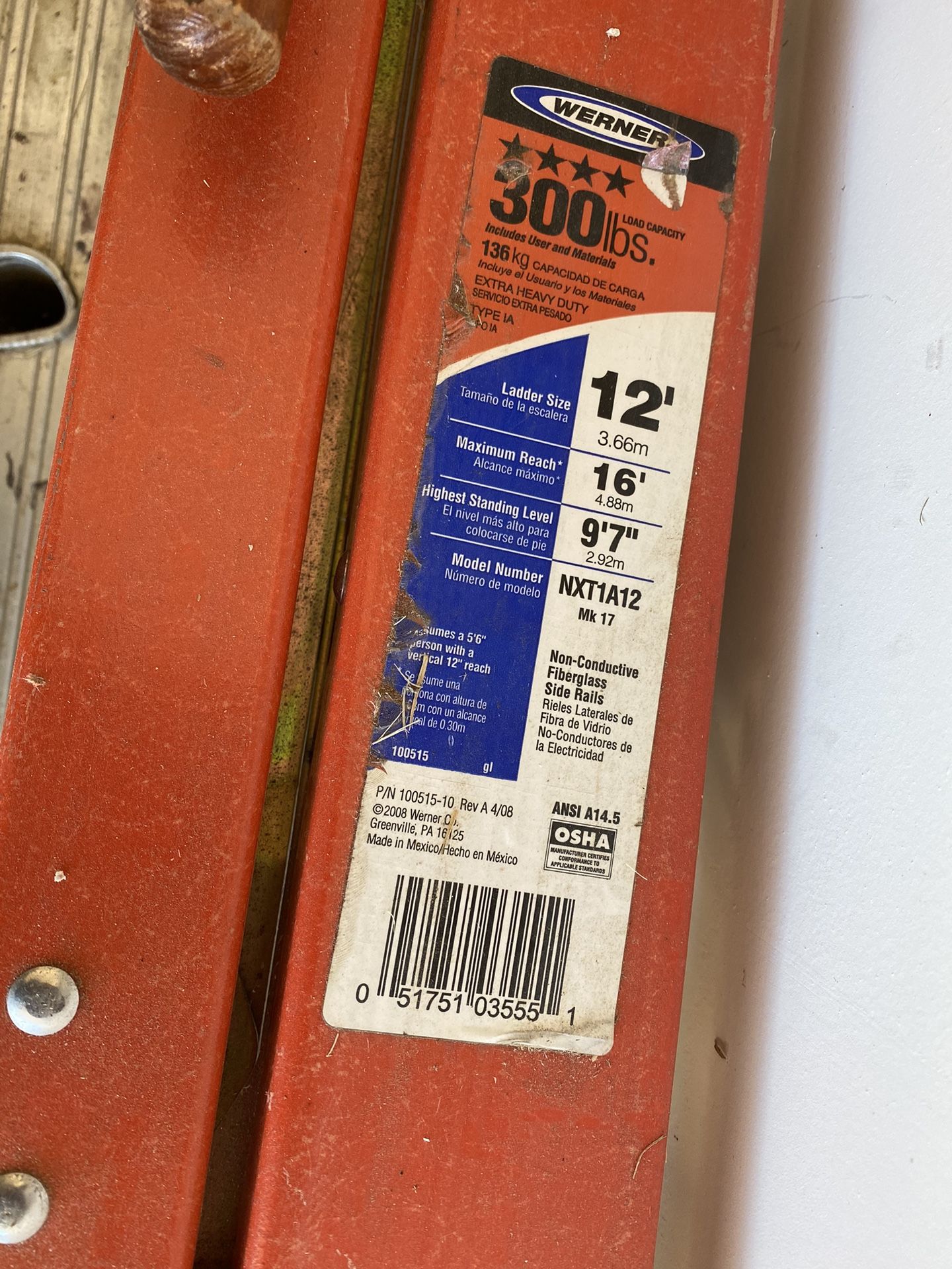 Werner 12 Feet Ladder